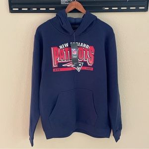 NFL Team Apparel New England Patriots Hoodie Youth Size XL Navy Blue NWT